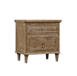 Changeme Solid Wood Nightstand with 2 Drawers