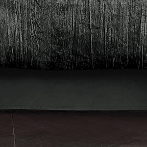 Turin 7 Piece Charcoal Crinkle Velvet Comforter Ensemble