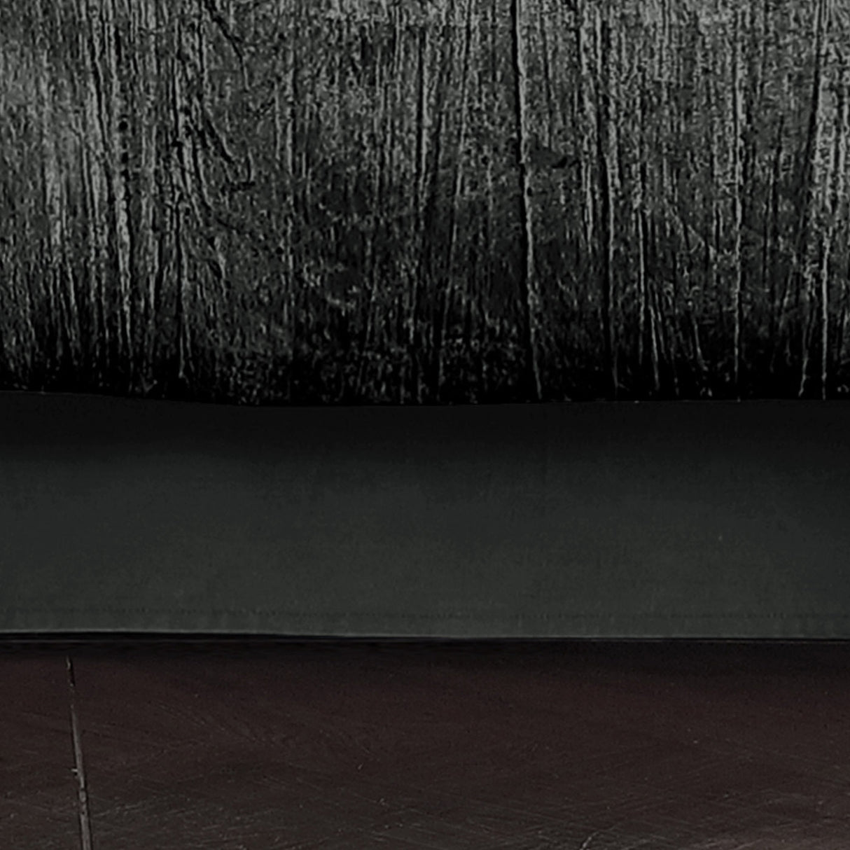 Turin 7 Piece Charcoal Crinkle Velvet Comforter Ensemble