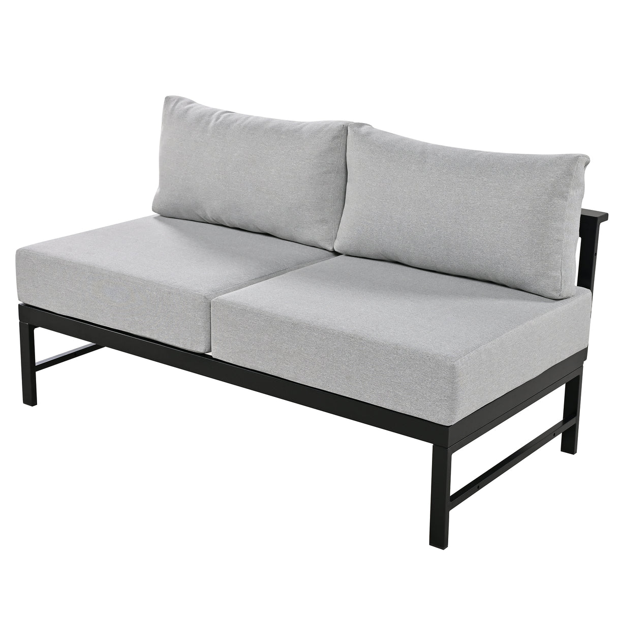 Modular U-Shaped Aluminum Outdoor Sofa Set