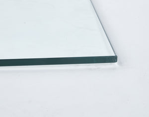 Tempered Clear Glass Top 80CM Square Dining Table