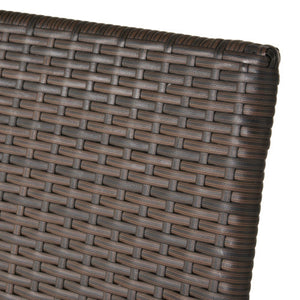 Outdoor Wicker Chairs, 56225.00CHRBRN KD, 4pcs