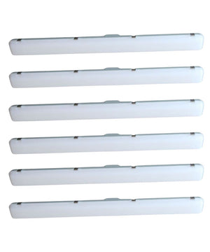50"w Linear Vapor Tight 1-Light Integrated LED Light Strip [6 PACK] by RP Lighting