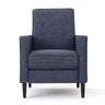 Mid-Century Modern Recliner With Button Tufted Waffle Stitch