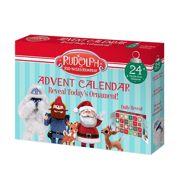 Rudolph Advent Calendar 24-Piece Christmas Decor by Old World Christma ...