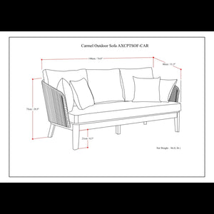 Carmel - Outdoor Sofa - Sand Drift