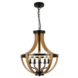 5-Light Rustic Geometric Farmhouse Chandelier