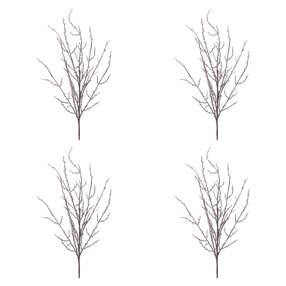 Frosted Snowy Twig Branch (Set of 4)