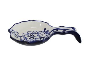 Blue Garden Butter Dish & Spoon Rest Set