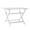 Blissique - Outdoor Foldable Wood Dining Table With Slat Design