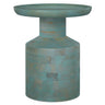Handcrafted Wooden Accent Table with Sculptural Design - Multiple Colors