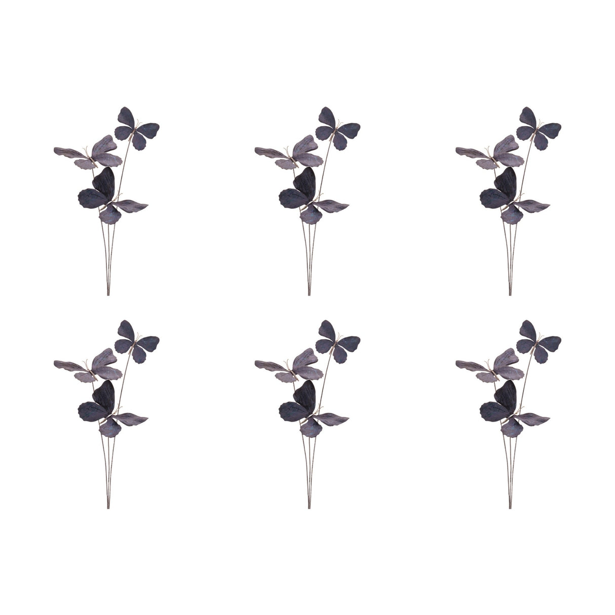 Metallic Butterfly Spray (Set of 6)