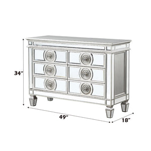 Varian - 34" Server - Mirrored & Antique Platinum
