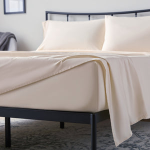Weekender 200 TC Cotton Sheet Set Twin Cream