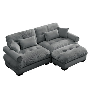 Super Comfort Oversized Modular Sectional Sofa With Movable Ottoman