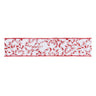Candy cane print wired ribbon (set of 2)
