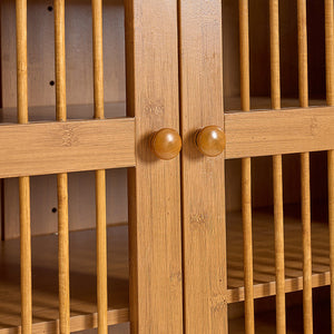 Shoe Cabinet with Shutter Doors