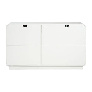 Sideboard, Wide Storage With 2 Doors And 3 Drawers