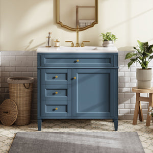 Bathroom Vanity With Top Sink, 2 Drawers And Tip Out Drawer