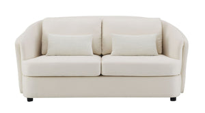 Mariko - 3 Piece Living Room Set Sofa Loveseat Chair - Beige
