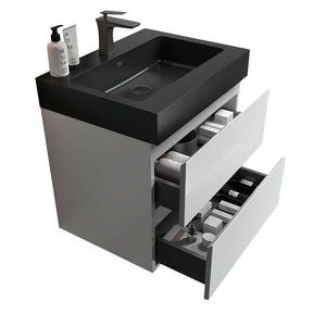 Alice - Bathroom Vanity With Large Storage, Sink, Wall Mounted