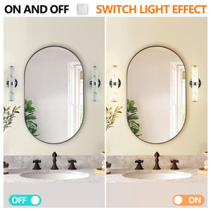 Resin Imitation Marble Wall Light Set of 2