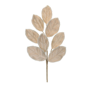 Beaded Magnolia Leaf Spray Set of 2