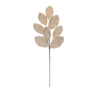 Beaded Magnolia Leaf Spray Set of 2