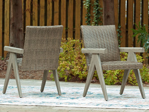 Cliff Trails - Arm Chair (Set of 2) - Beige