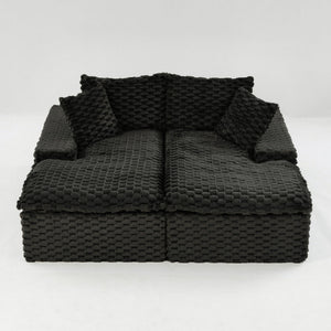 Double Chaise Lounge With Full Compressed Sponge