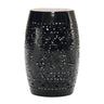 Ruby Boho Mosaic Side Table with Ceramic Tile Top