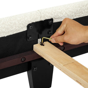 Upholstered Headboard Platform Bed