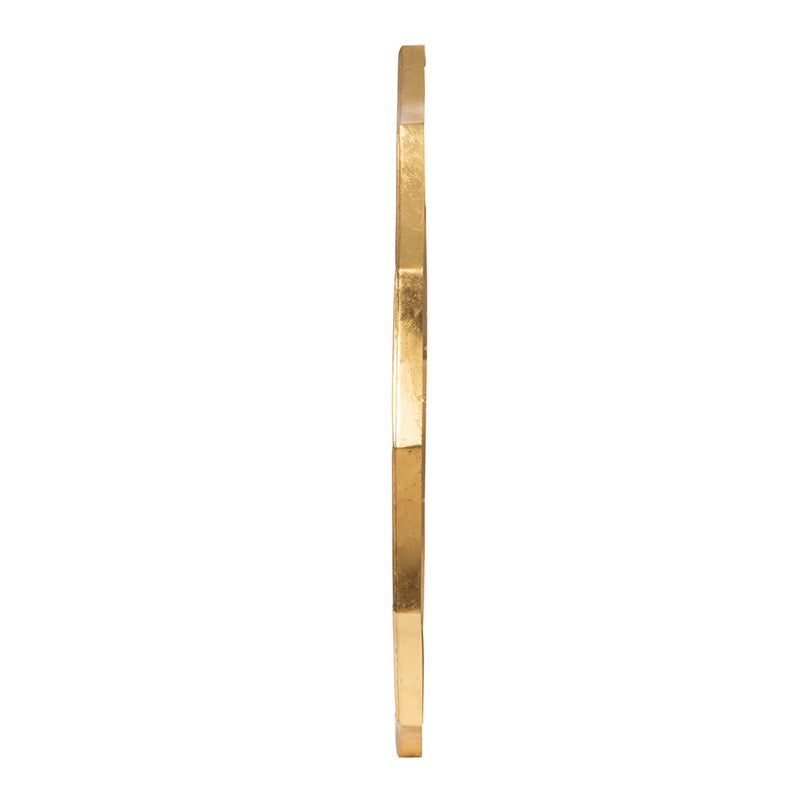 D40' Round Sunburst Wall Mirror with Gold Finish, Wall Decor Mirror for Entryway Bedroom Living Room