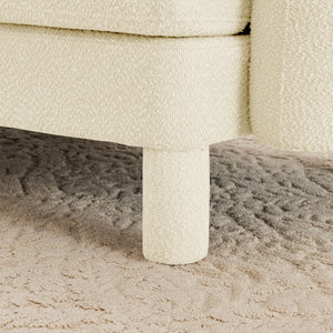 Polyester Beige Ottoman
