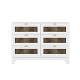 4-Pieces Bedroom Sets, Queen Size Farmhouse Platform Bed with Storage