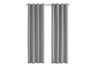 2 Pieces Set Room Darkening Curtain Panels with Grommet - Contemporary Style