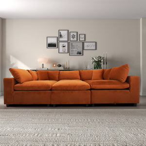 Hayward Burnt Modular Sectional Sofa