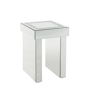 Noralie Mirrored & Faux Diamonds End Table