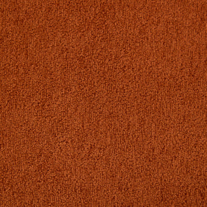 Round Armrest Loveseat (Dark Orange + Brown)