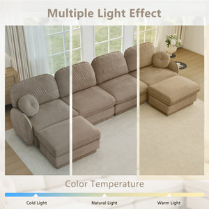 105" Chenille Cloud 3-Seater Sofa