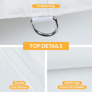 Canopy Replacement Top With 4 Pack W8 Bags, Pop Up Tent Cover Only, Frame Not Included