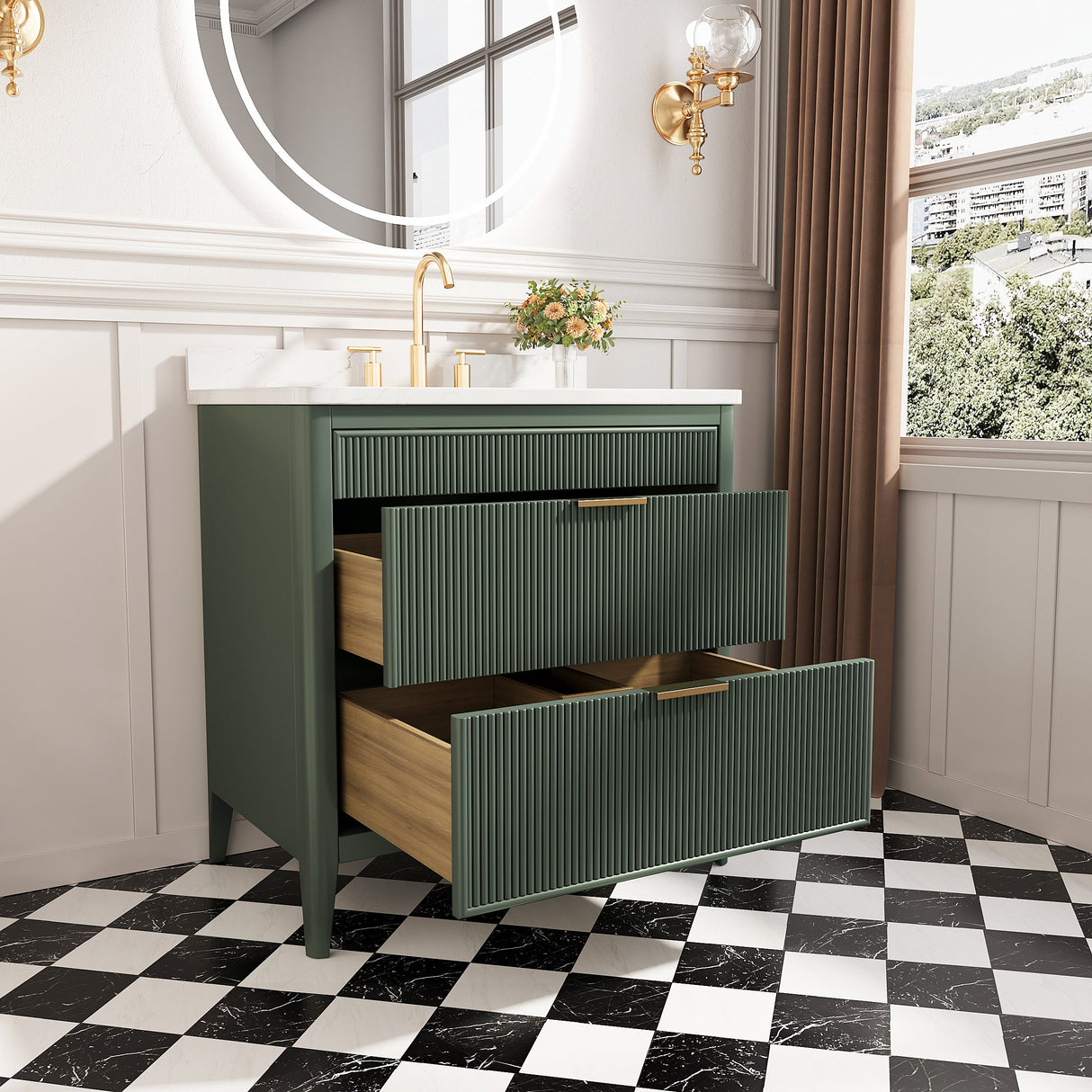 Fully Assembled 36'' Bathroom Vanity