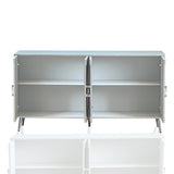 Modern Lacquered 4 Door Wooden Cabinet
