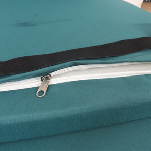 2-Piece Outdoor Chaise Lounge Cushion Set, Smoke Blue