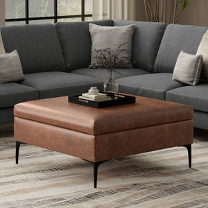 Rebecca - Multifunctional Coffee Table Storage Ottoman With Lift Up Lid