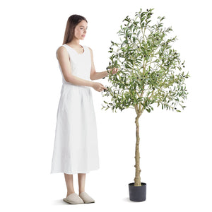 Artificial Olive Tree - 6 FT Tall Faux Plant