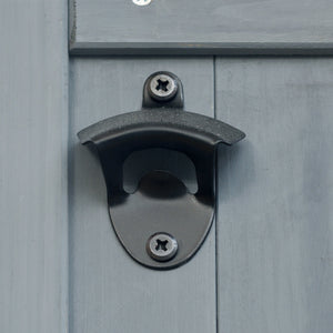 K&K Outdoor Kitchen Island, Rolling Bar Cart & Storage Cabinet