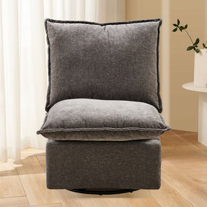 Detachable Single 360 Swivel Rocking Rocker, 360 Swivel Sofa Chair & Single Sofa Lounge, Comfortable Seating For Living Room & Bedroom Sofa 1 Piece