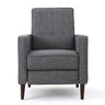 Mid-Century Modern Recliner With Button Tufted Waffle Stitch