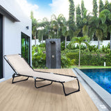Folding-chaise-lounge-with-4-position-reclining-back,-breathable-mesh-seat-Outdoor-Seating